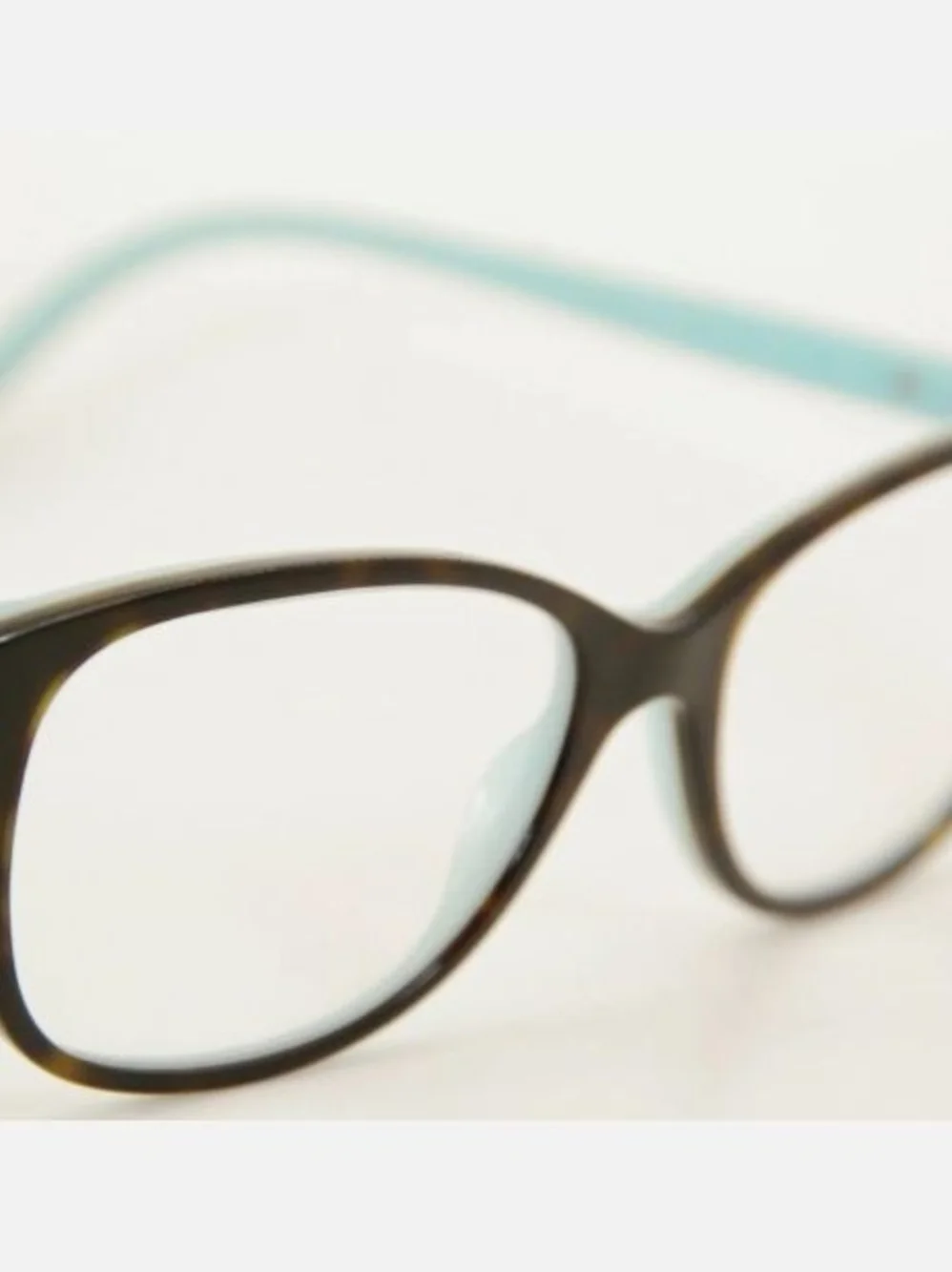Tiffany & Co. Robin's Egg Blue And Tortoise Shell Eyeglass Frames